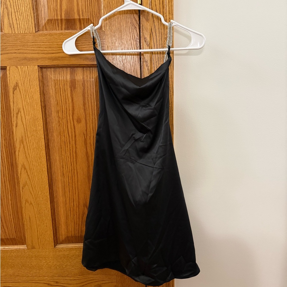 Elegant Black Slip Dress